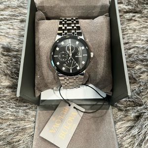 NWT Bulova men’s diamond accented watch 40 mm